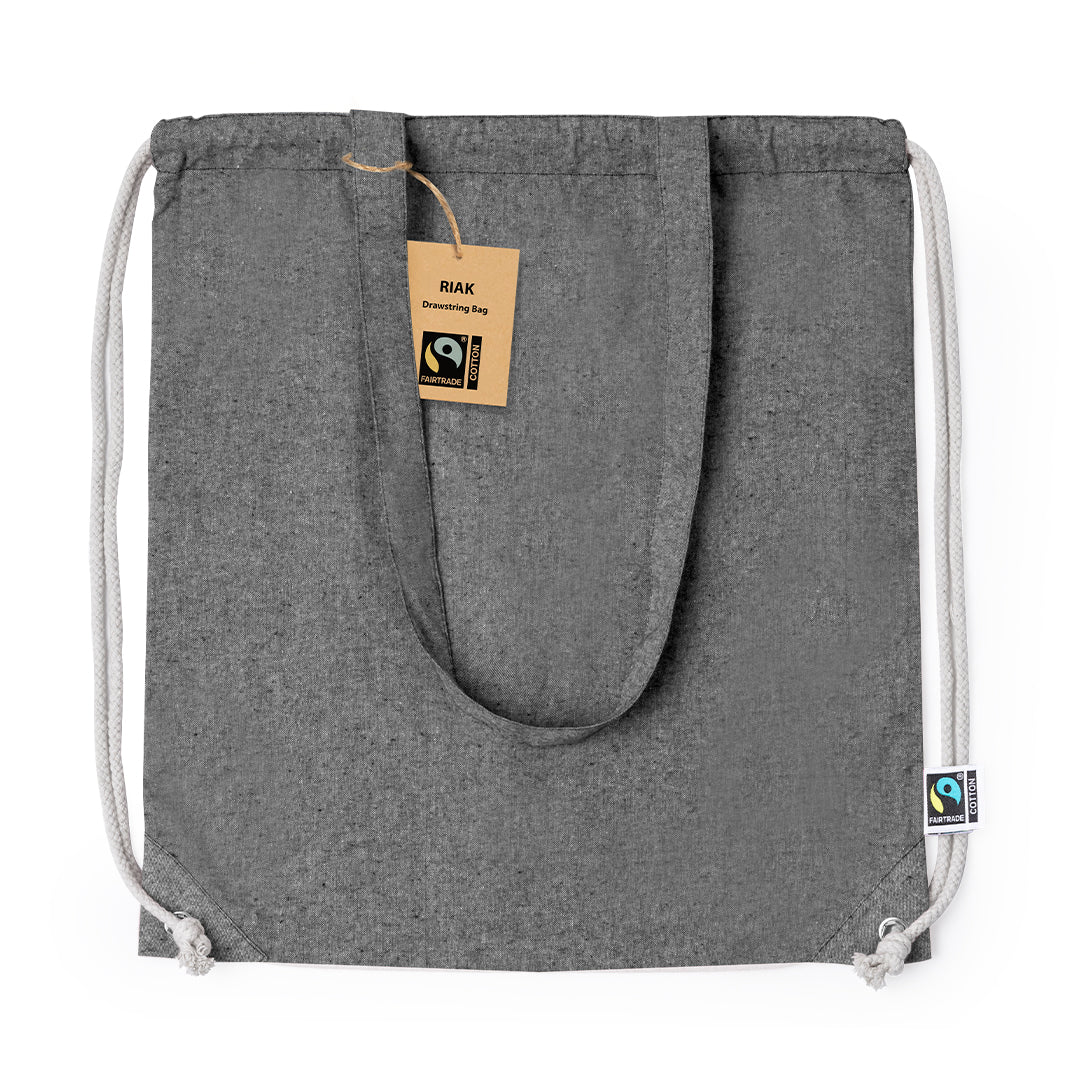 Bolsa Mochila Riak Fairtrade - NEGRO
