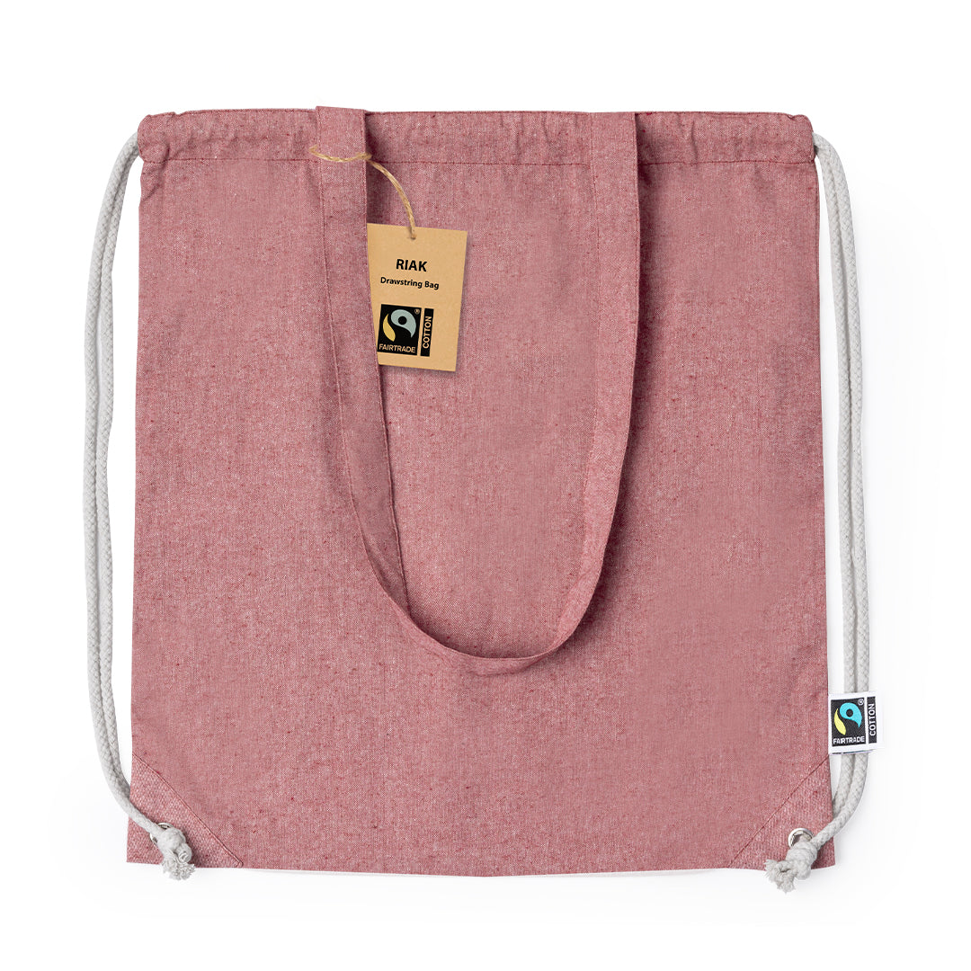 Bolsa Mochila Riak Fairtrade - ROJO