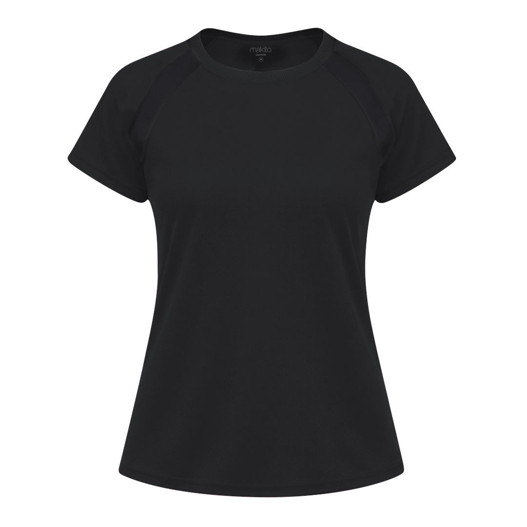 Camiseta Mujer Sappor - NEGRO
