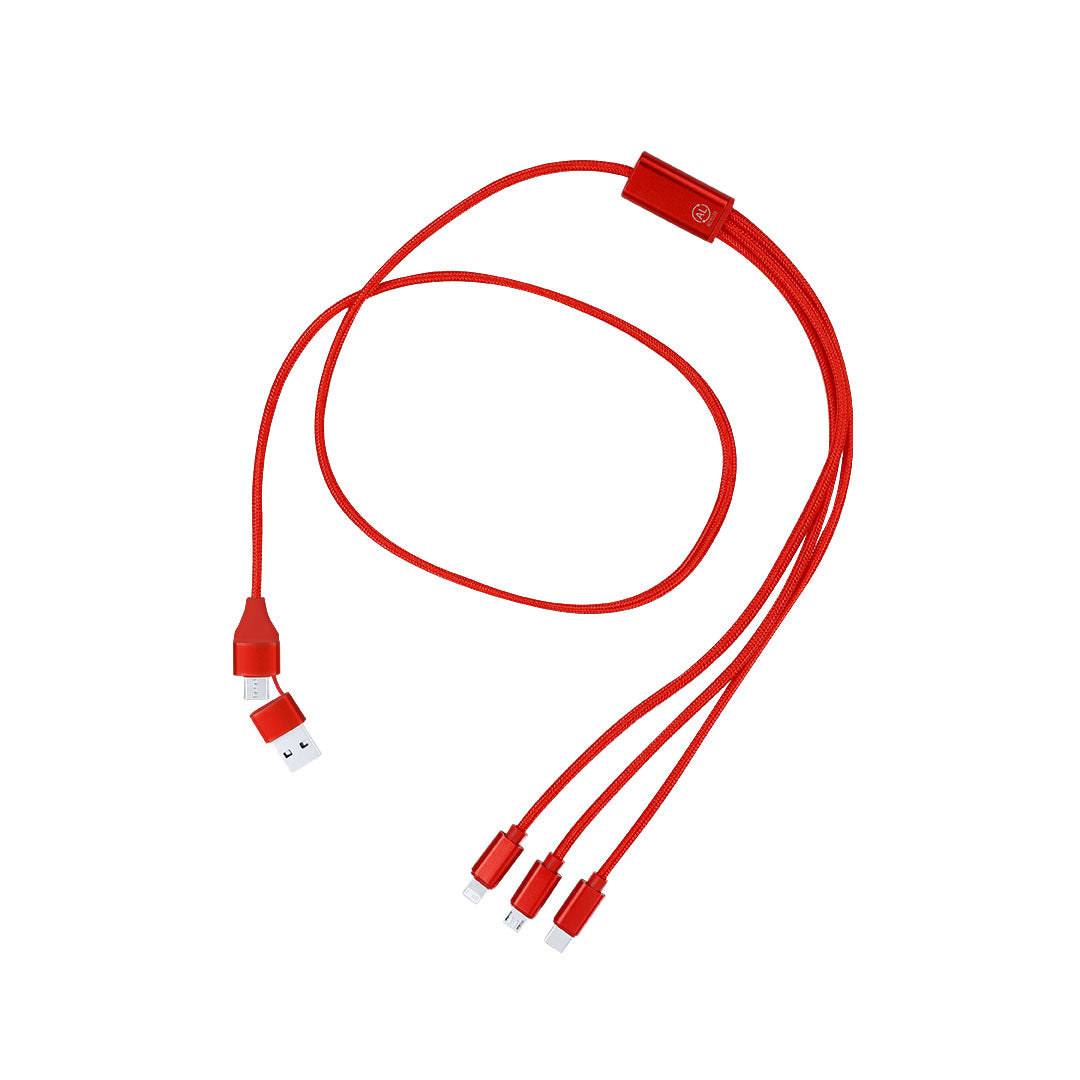 Cable Cargador Clodan - ROJO