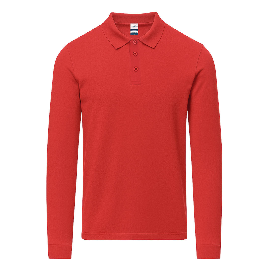 Polo Adulto Color Charlot - ROJO