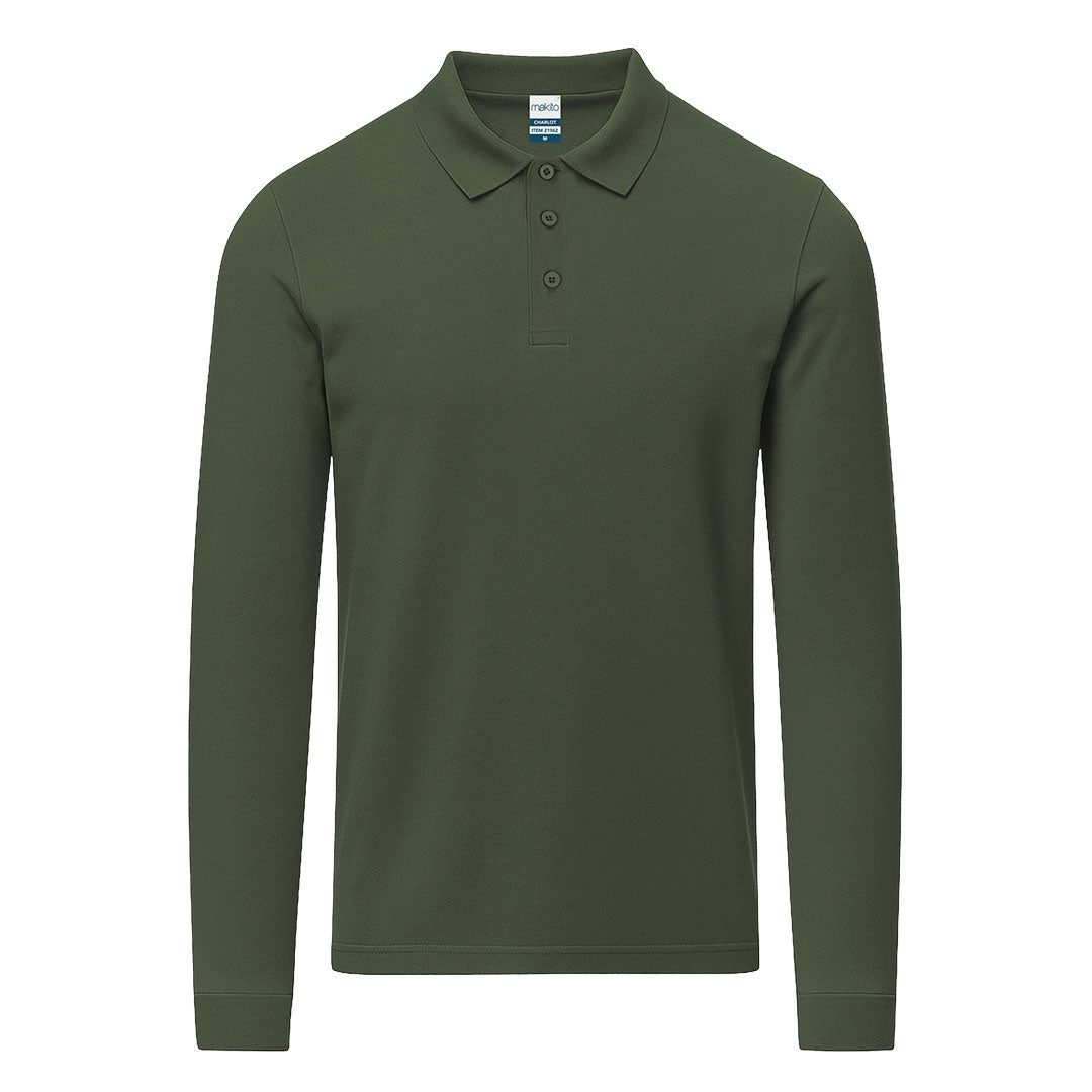 Polo Adulto Color Charlot - VERDE BOTELLA