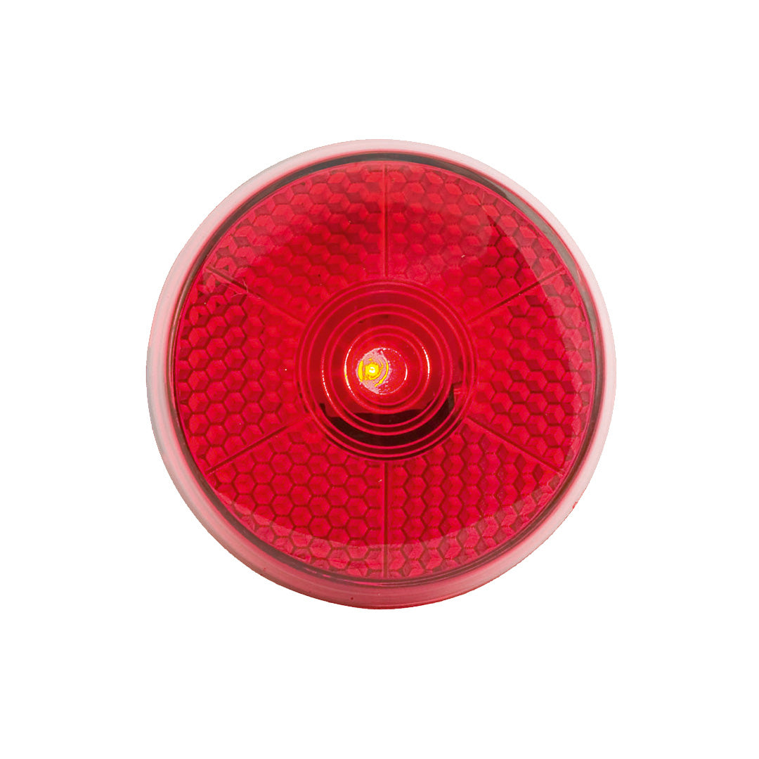Luz LED de seguridad Flash con clip reflectante - rojo