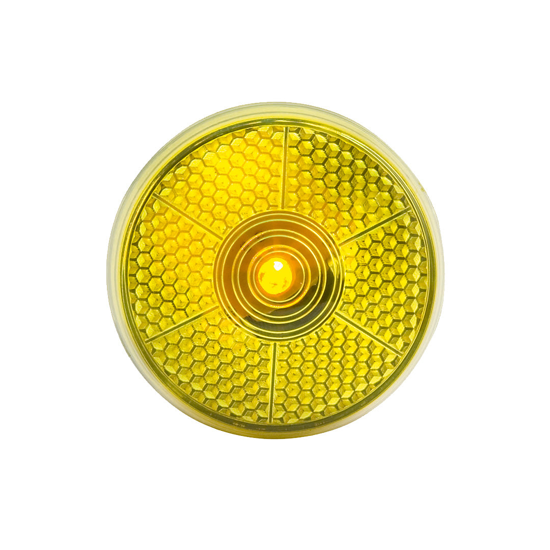 Luz LED de seguridad Flash con clip reflectante - amarillo