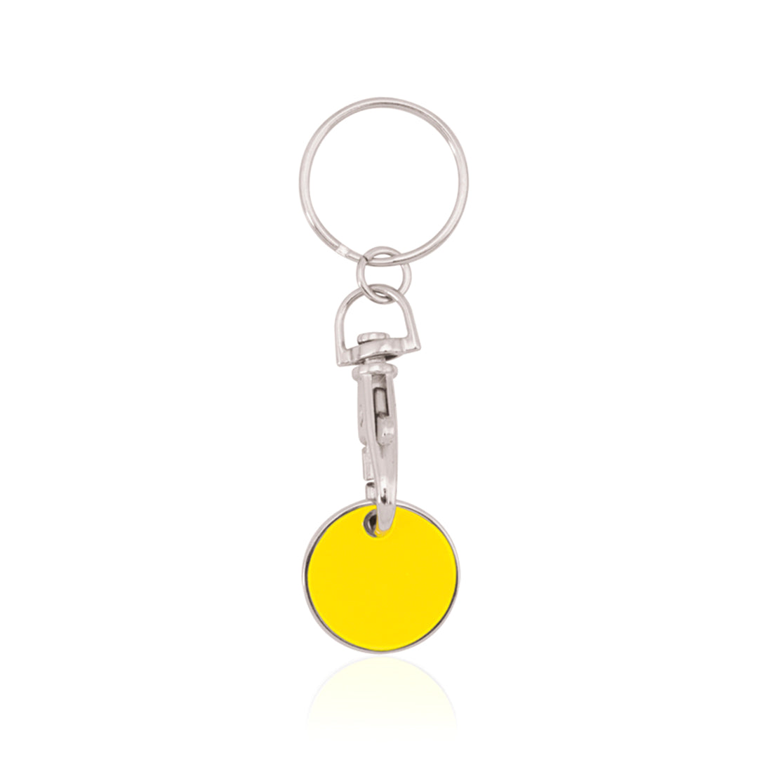 Llavero Moneda Euromarket - AMARILLO