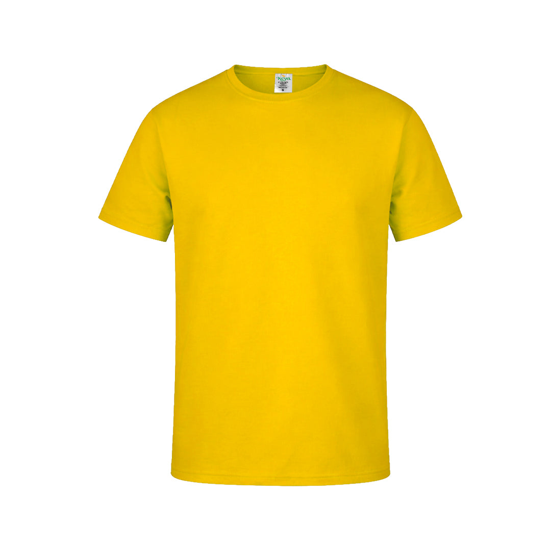 Camiseta Adulto Color "keya" MC130 - AMARILLO