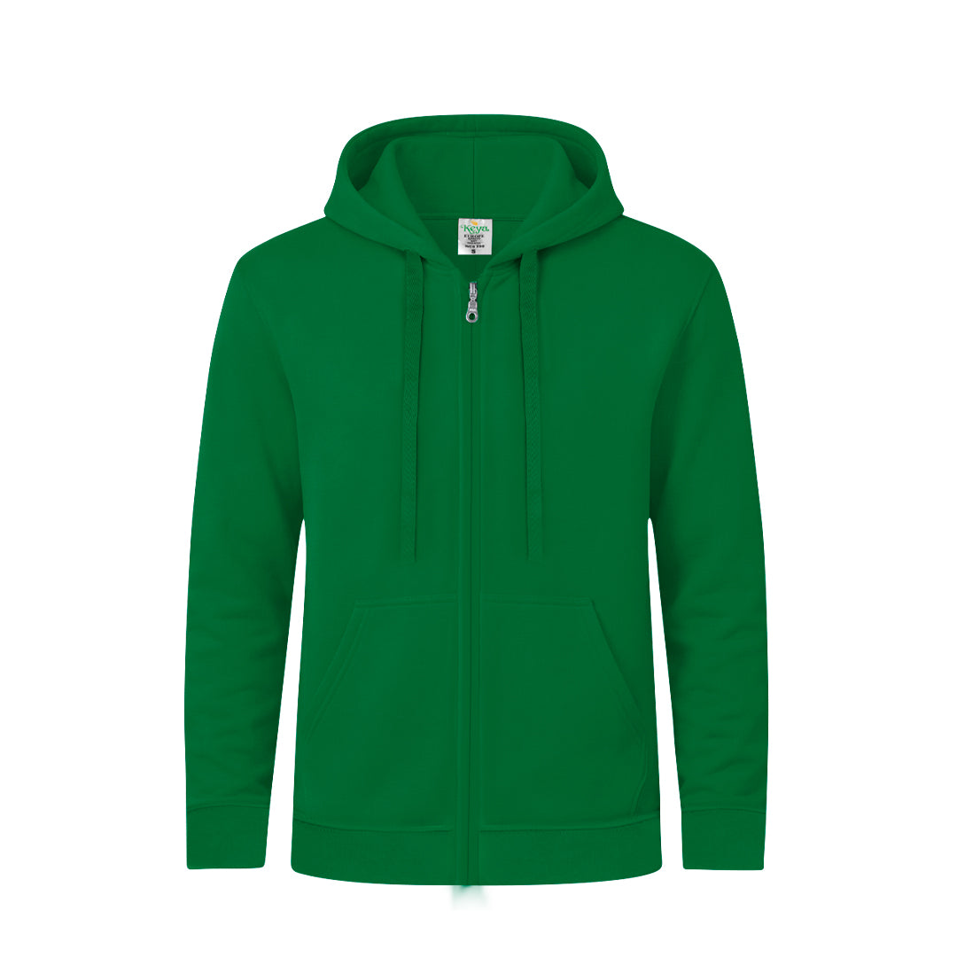 Sudadera Adulto Capucha + Cremallera "keya" SWZ280 - VERDE
