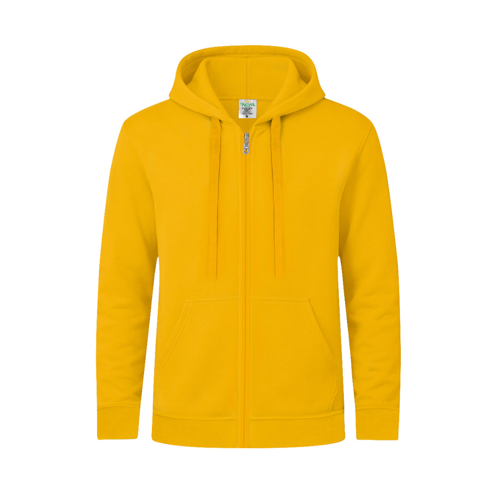 Sudadera Adulto Capucha + Cremallera "keya" SWZ280 - AMARILLO