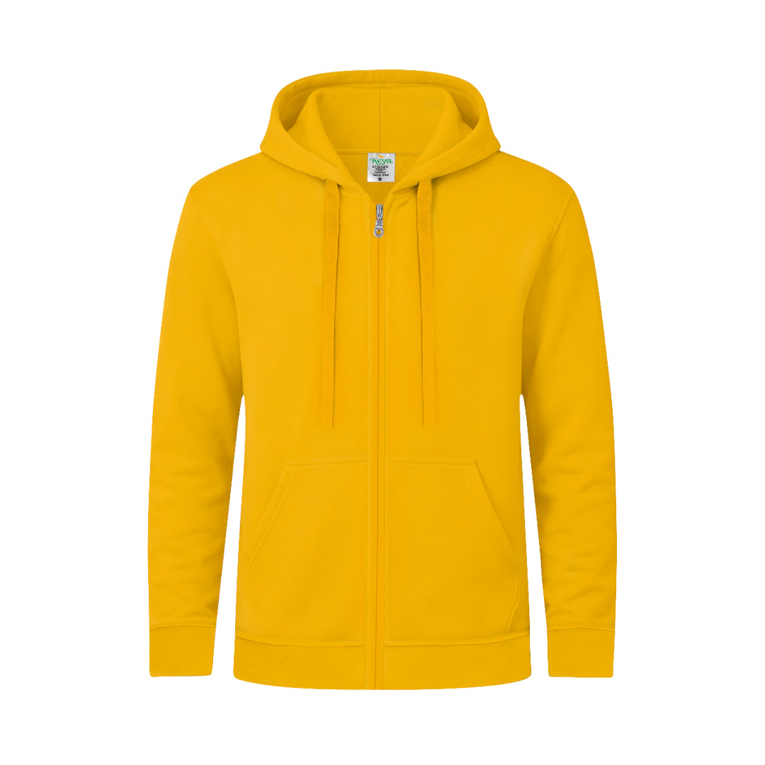 Sudadera Adulto Capucha + Cremallera "keya" SWZ280 - AMARILLO