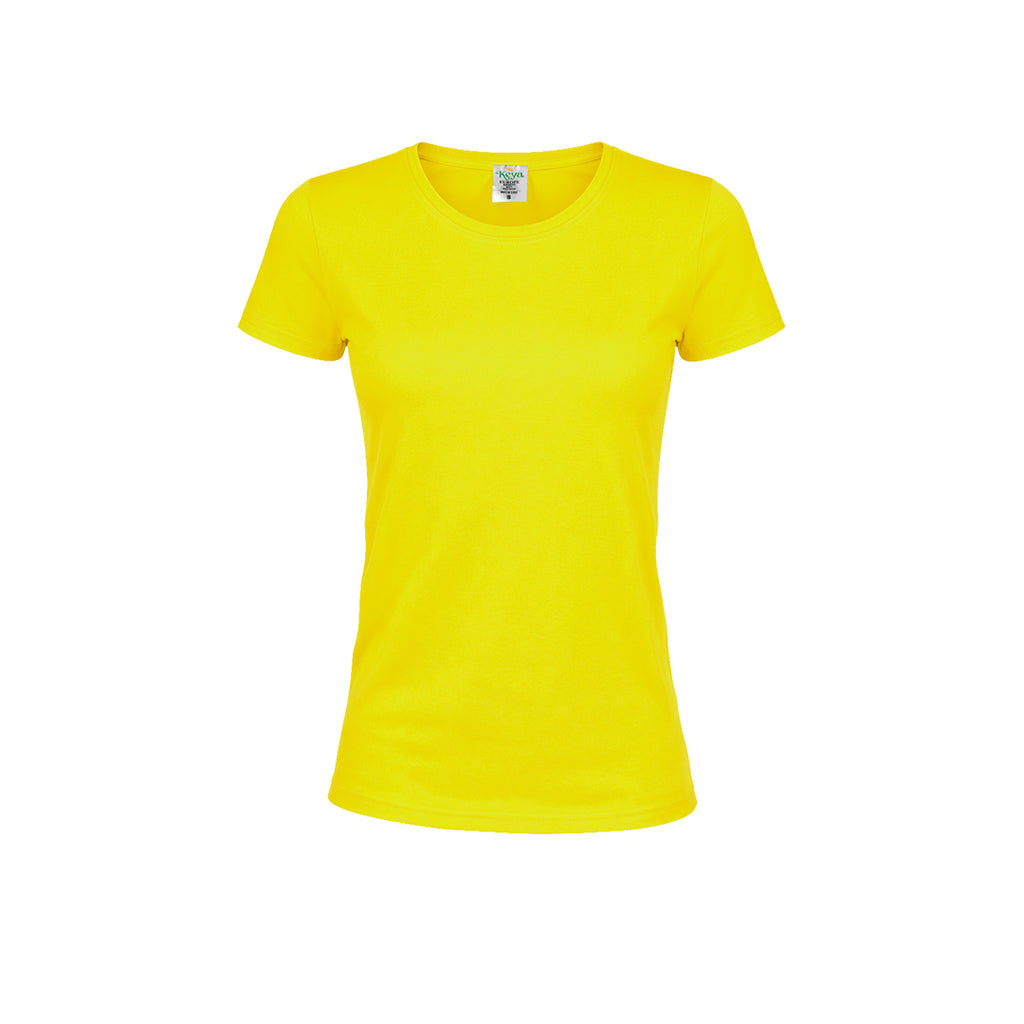 Camiseta Mujer Color "keya" WCS150 - AMARILLO
