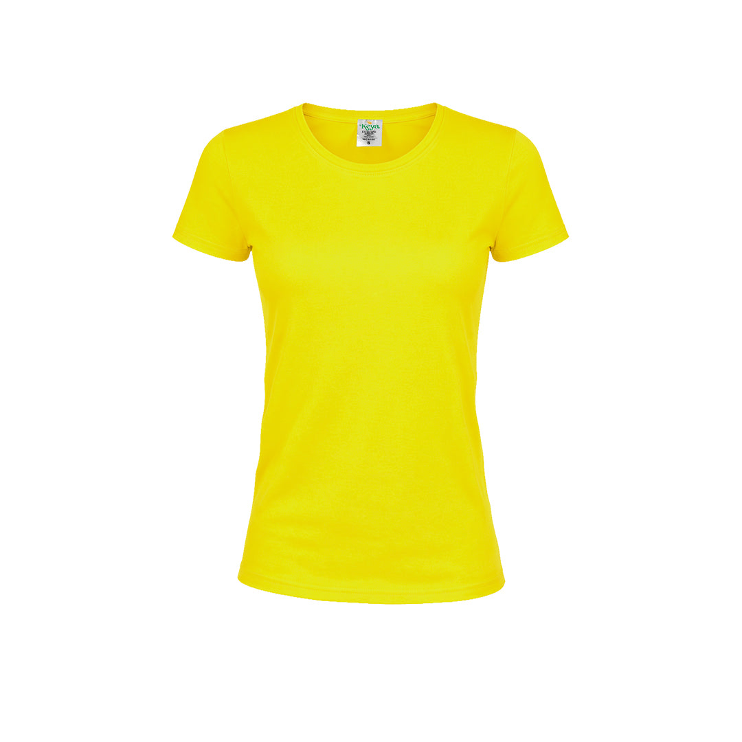 Camiseta Mujer Color "keya" WCS150 - AMARILLO