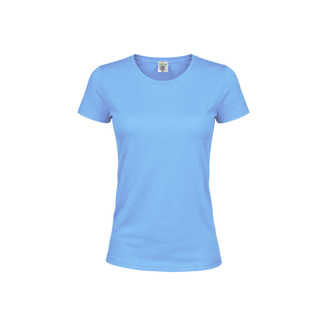 Camiseta Mujer Color "keya" WCS180 - AZUL CLARO
