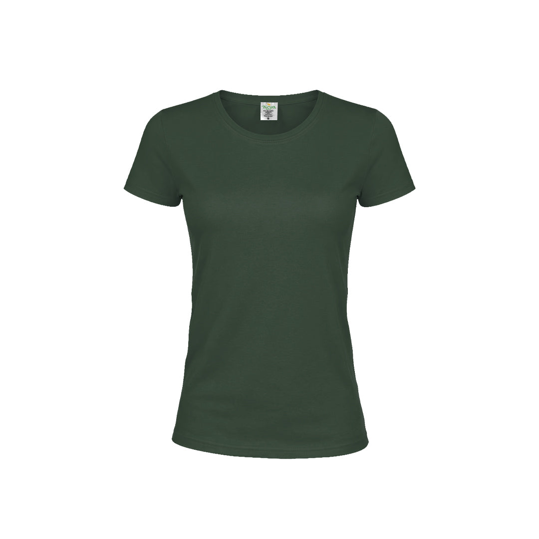 Camiseta Mujer Color "keya" WCS180 - VERDE BOTELLA