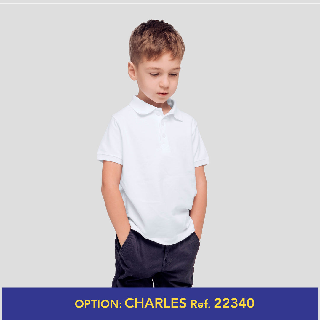 Polo Niño Blanco "keya" YPS180