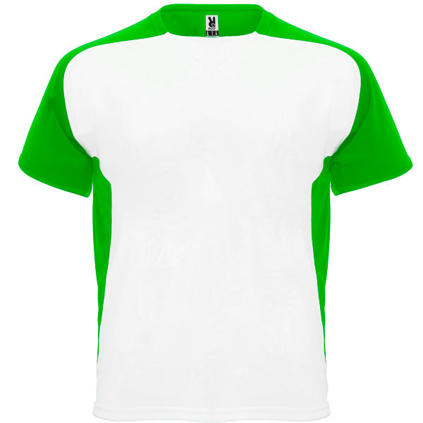Camiseta Bugatti - BLANCO/VERDE HELECHO