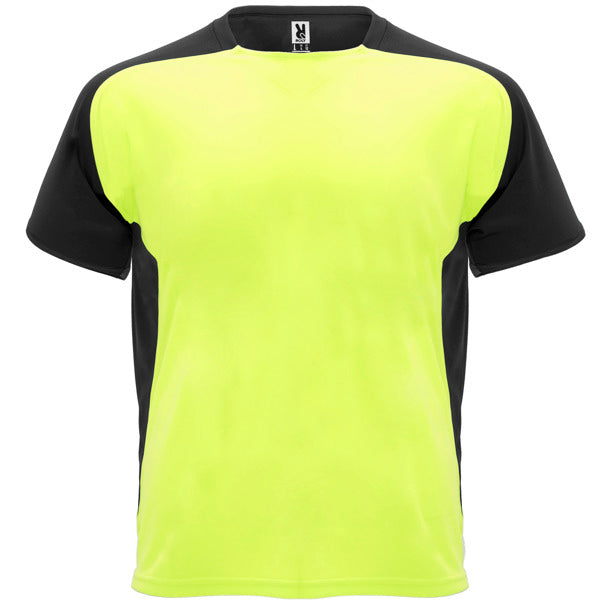 Camiseta Bugatti - AMARILLO FLUOR/ NEGRO