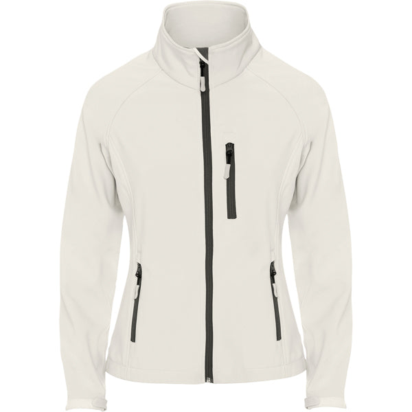Softshell Antartida Woman - BLANCO PERLA