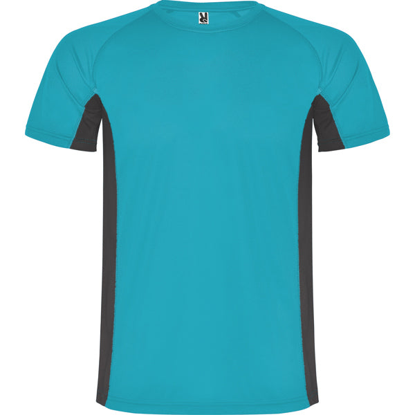 Camiseta Shanghai - TURQUESA/PLOMO OSCURO