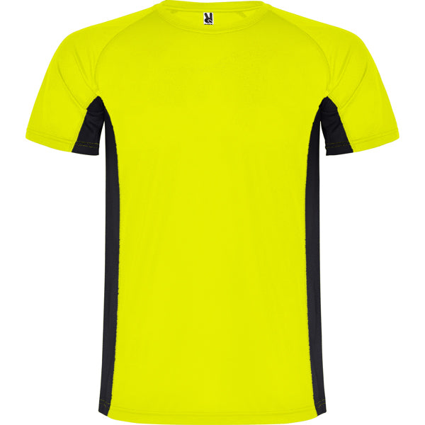 Camiseta Shanghai - AMARILLO FLUOR/ NEGRO