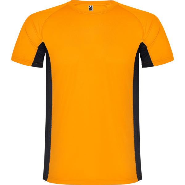 Camiseta Shanghai - NARANJA FLUOR/NEGRO