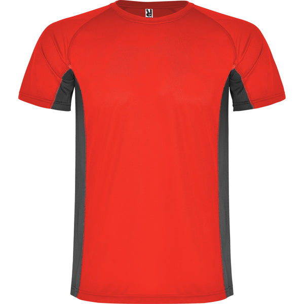 Camiseta Shanghai - ROJO/PLOMO OSCURO