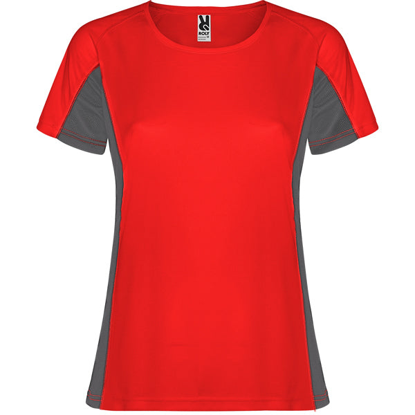 Camiseta Shanghai Woman - ROJO/PLOMO OSCURO