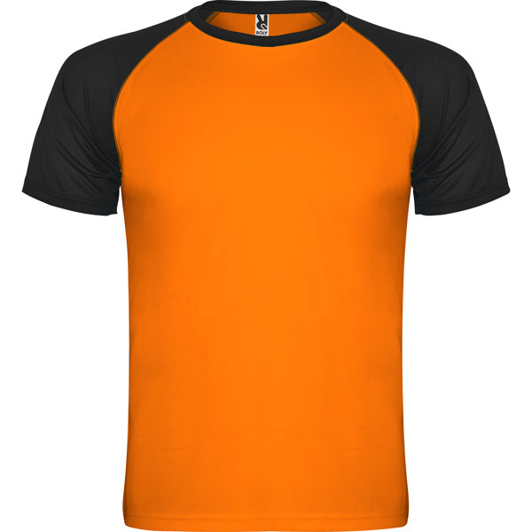 Camiseta Indianapolis - NARANJA FLUOR/NEGRO