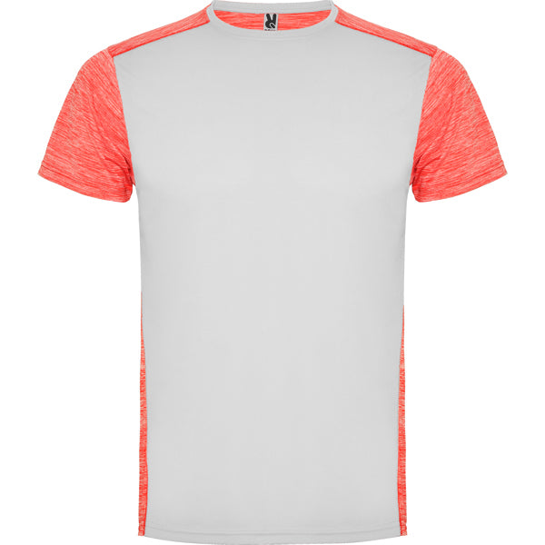 Camiseta Zolder - BLANCO/CORAL FLUOR VIGORE