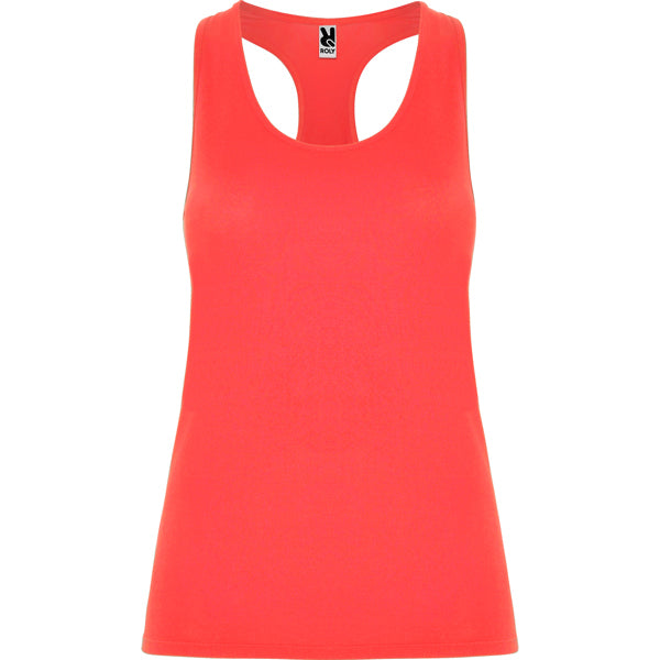 Camiseta Aida - CORAL FLUOR