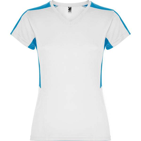 Camiseta Suzuka - BLANCO/TURQUESA