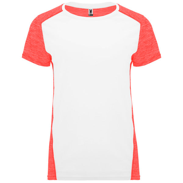 Camiseta Zolder Woman - BLANCO/CORAL FLUOR VIGORE