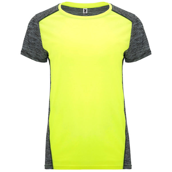 Camiseta Zolder Woman - AMARILLO FLUOR/NEGRO VIGORE