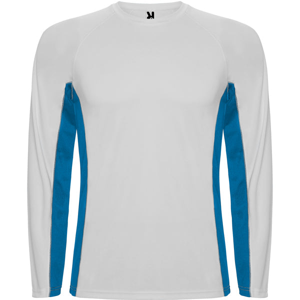Camiseta Shanghai L/S - BLANCO/ROYAL