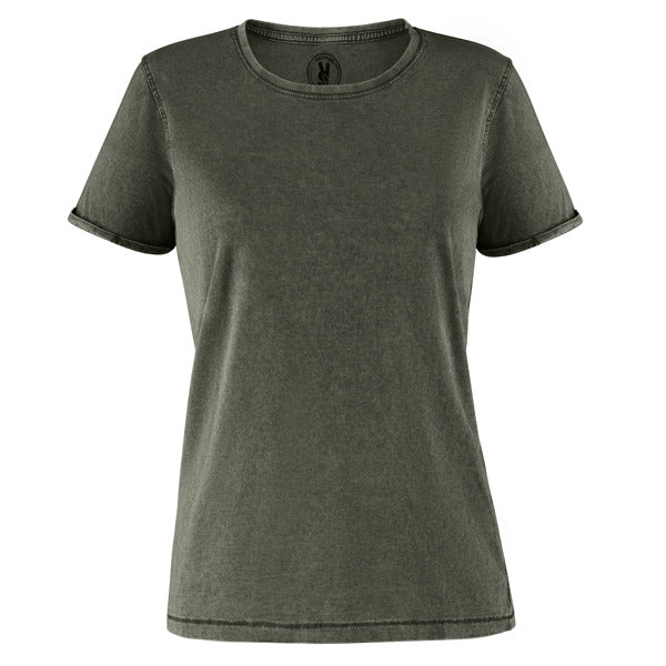 Camiseta Husky Woman - VERDE MILITAR OSCURO