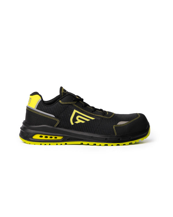 Zapato laboral Beryl - NEGRO/ AMARILLO FLUOR