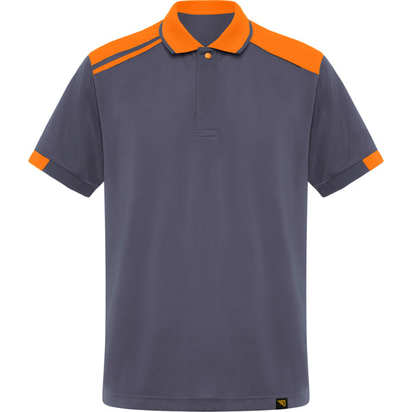 Polo Samurai - PLOMO/NARANJA