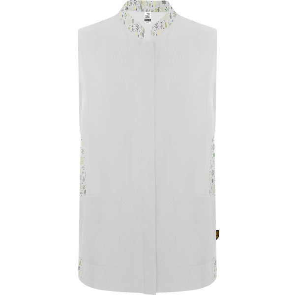 Delantal Aldany - BLANCO/PRINT BOTANICO