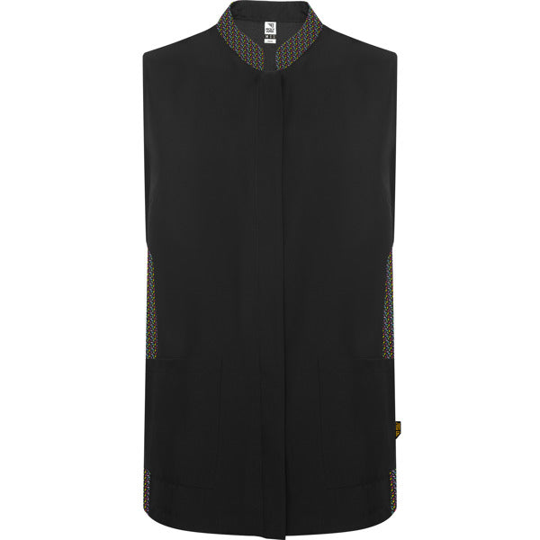 Delantal Aldany - NEGRO/PRINT GEOMETRICO