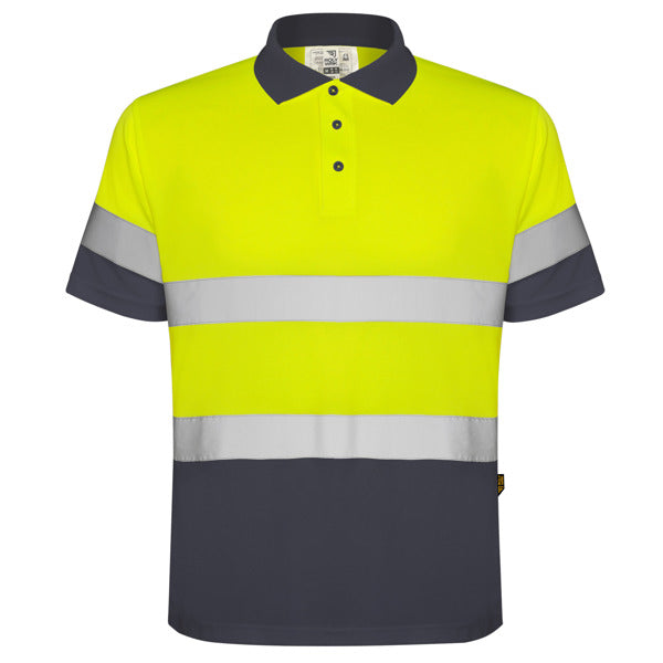 Prenda de alta visibilidad Polaris - PLOMO/AMARILLO FLUOR