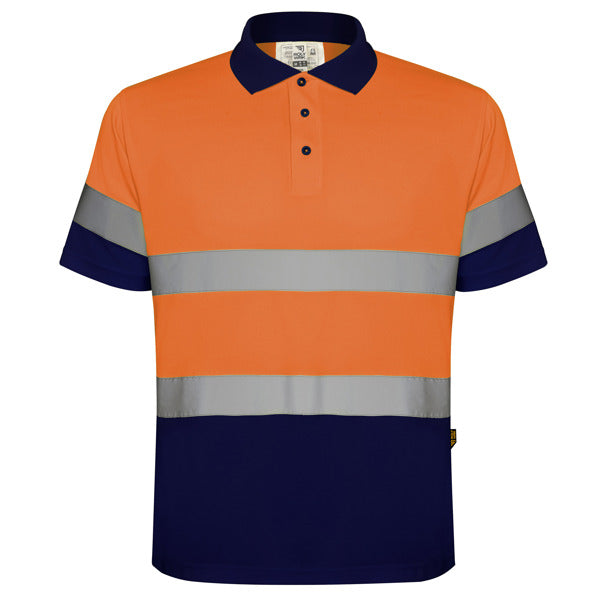 Prenda de alta visibilidad Polaris - MARINO/NARANJA FLUOR