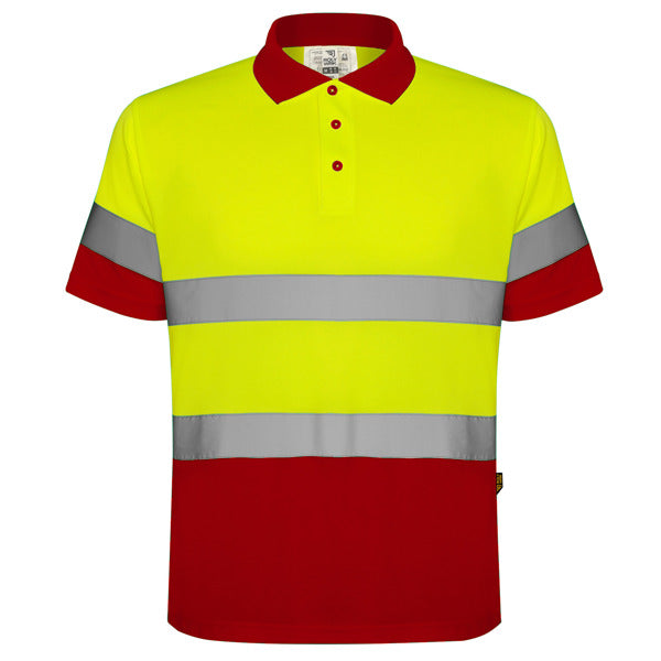 Prenda de alta visibilidad Polaris - ROJO LABORAL/AMARILLO FLÚOR