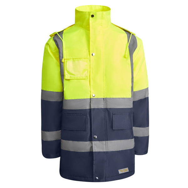 Prenda de alta visibilidad Merak - MARINO/AMARILLO FLUOR