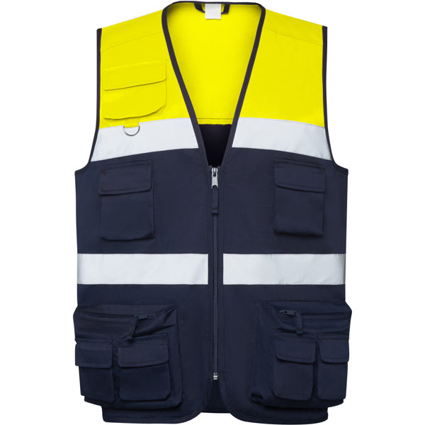 Prenda de alta visibilidad Beta - MARINO/AMARILLO FLUOR